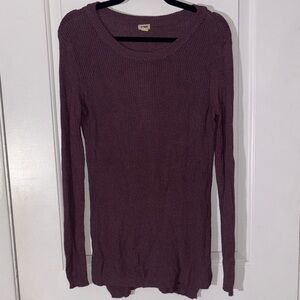 Garage Scoopneck Sweater in Mauve Plum